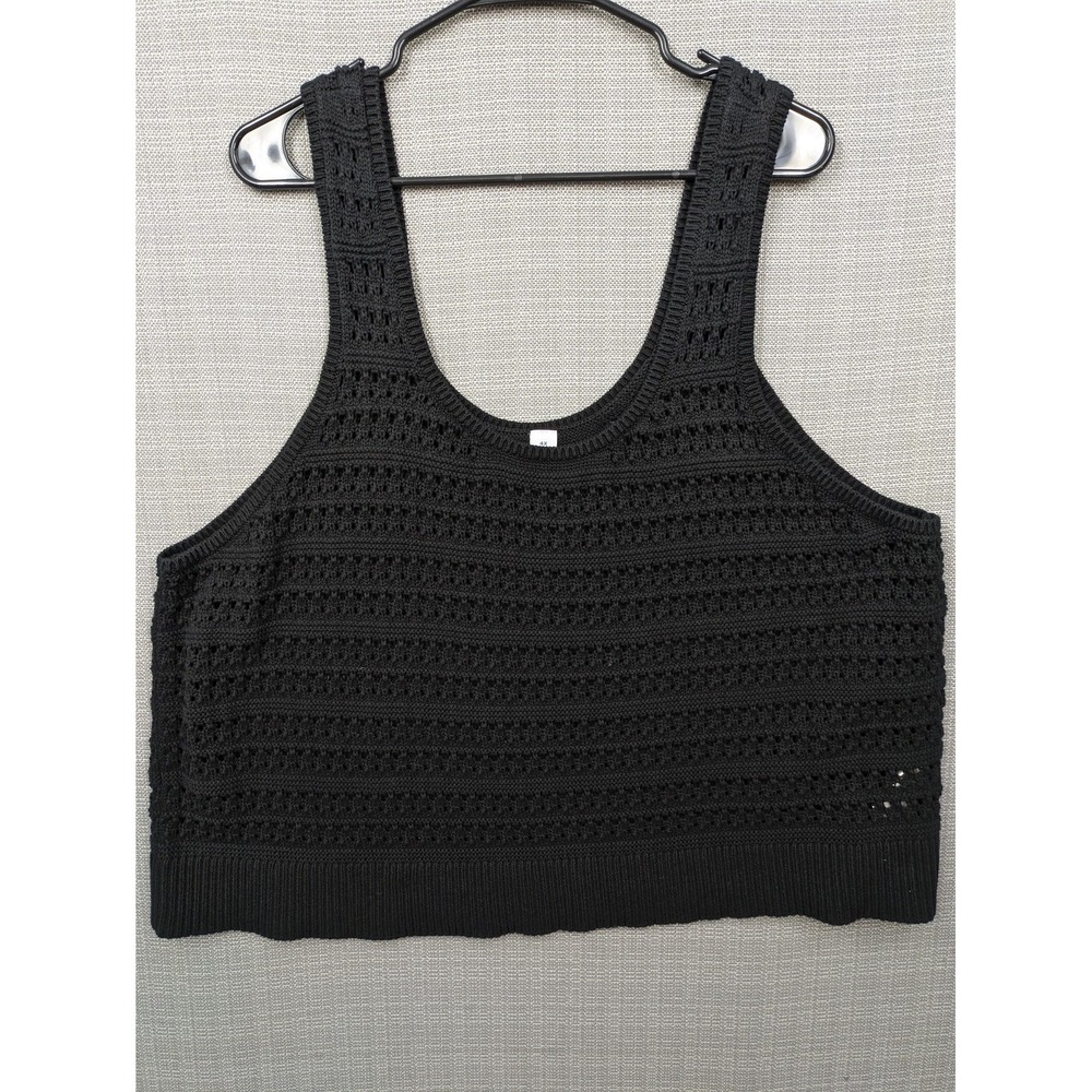 Old Navy Boho Coastal Cowgirl Crochet Knit Tank Festival Beach Plus 4X